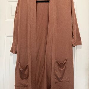 Zenana Outfitters Tan Cardigan